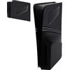 Generico Guscio superiore sinistro e destro per PS5 Slim Case Pannello di sostituzione del coperchio superiore, dissipatore di calore Custodia in ABS per Playstation 5 Pro Accessori (Nero)