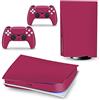 PDURMBUAB Nessuna Schiuma Nessuna Bolla Pelle Decalcomanie Anime Console Per PS5 Disk Edition 2 Controller Pellicola Vinile Avvolge, Durevole, Resistente Graffi 06655