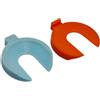 Generico Console di gioco Joystick supporto per Switch2 Bastone Serrature per Joy-con Anti-drift Joystick Protector (light blue/orange)