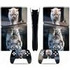 YLMKMVLCZC Pelle Decalcomania Per PS5 Slim Skin Digital Edition Console E Controller Vinyl Cover Skins Wraps Resistente Ai Graffi Compatibile Con 53121 Avvolgimento Della Pelle
