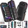 NinABXY Switch 2 Accessori, Bundle per Nintendo Switch 2 (2025), Kit 12-IN-1: Custodia da trasporto in PU, custodia magnetica per PC, vetro temperato, impugnature per pollice, porta carte da gioco