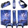 GALSOR Protettivo Per PS5 Console Disc Edition & Digital Edition Sticker Vinyl Decal Cover Per Ps5 Controller & Charging Station & Headset & Media Remote 98721 Senza Bolle E Senza Residui(Disc Version)
