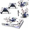 PDURMBUAB Nessuna Schiuma Nessuna Bolla Per PS5 Skin Disc Edition & Digital Console E Controller Vinyl Cover Skins Wraps Resistente Ai Graffi, Compatibile 31101(Disc Version)