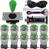 SJ@JX Arcade Game Controller DIY Kit Microswitch Button 4&8 Way Joystick Zero Delay USB Encoder Fighting Stick Handles Console for PC MAME Raspberry Pi Retropie