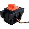 DMETE Joystick di controllo SMC102 Joystick Hall a controllo remoto con maniglia industriale a bilanciere a barra blu a spinta monoasse Manovra sicura(0.3-4.7V,A_R0 SPRING SELF-RESET)