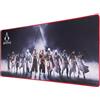 SUBSONIC - Tappetino per Mouse XXL Assassin's Creed - Nero | Licenza Ufficiale, 90x40 cm Ideale per Gaming, Superficie Liscia, Base Antiscivolo, Tessuto Idrorepellente, Bordi Cuciti