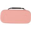 Gucagle Custodia per lettore remoto per giochi Resistente all'acqua Antigraffio Doppio scomparto con cerniera Borsa in rete Custodia rigida da viaggio per accessori del portale Console (Rosea)