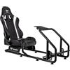 Thermaltake GR300 Racing Simulator Cockpit; Sedile regolabile in PVC; Pedale regolabile & Supporti ruota; Supporto cambio incluso; Compatibile con Thrustmaster/Logitech/Thermaltake/Fanatec; GSC-R30