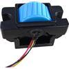 DMETE Joystick di controllo SMC102 Joystick Hall a controllo remoto con maniglia industriale a bilanciere a barra blu a spinta monoasse Manovra sicura(0-5V,B_D2=2ND+2ND)