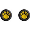 THLMT 2 pezzi di coperture in silicone per thumbstick compatibili con Rog Xbox Ally/con Ally X, coperture per thumbstick e rocker per controller di console di gioco e joystick (Nero e giallo)