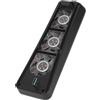 CHEOTIME Ventola di Raffreddamento per P S5 7 Pale Ventola di Raffreddamento Silenziosa ad Alta Velocità Accessori P S5 con Porta USB Lampada Blu di Raffreddamento Efficiente (Nera)