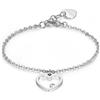 S'Agapõ Bracciale Donna in Acciaio e Cristalli con Simbolo Cuore | Collezione Pretty - SPE12