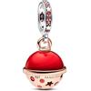 Pandora Moments Planet Mars Murano 782433C01 - Ciondolo scintillante in argento sterling con lega di metallo placcato oro rosa, compatibile Moments e ME Braccialetti, Mehrfarbig, Argento sterling
