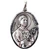 Inmaculada Romero IR SANTA GEMA Medaglia argento sterling 925m ciondolo 35 mm. Dettagli realistici ovali e massicci dettagli scolpiti