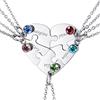 MeMeDIY Collana con Ciondolo A Forma di Puzzle Personalizzato con Nome per Coppie Uomo Donna Incisione per Fidanzato Fidanzata Amanti in Set di Gioielli per La Famiglia Amore Amicizia