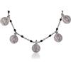 Sakrami Bracciale Donna Ragazza in Argento 925 Dorato o Rodiato con Monete Traiano - Scatola con Dedica Personalizzata - Gioiello Simbolico per Compleanno, Laurea, Anniversario
