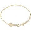 amorili Bracciale Rosario Donna in Argento 925 Dorato con Medaglia Miracolosa Croce e Zirconi - Trattato con Rodio - Simbolo Cattolico Cristiano di Fede bcc0340b