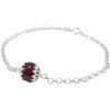 Generico Bracciale sardo portafortuna su coccu corniola rossa argento 925 (17)