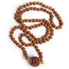 Wonder Care Autentico Rudraksh Mala con rosario Mukhi - Veri semi di Rudraksha himalayano, Ornamento religioso, Rosario Japa Mala Collana - Importato dal Nepal, Unisex