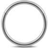 FINE4U ASTM F136 titanio naso anelli piercing gioielli cerchio 16G 18G 20G 6mm 8mm, 16G(1.2mm), 1/2(12mm), Titanio, Nessuna pietra preziosa