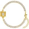 D'origine Romania, Bracciale con Stemma dell'Aquila e Zirconi, Collana con Aquila, Gioielli Rumeni da Donna, 16-19 cm