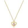 S'Agapõ Collana Girocollo Donna, Collana Donna in Acciaio e Cristalli con Simbolo Cuore | Collezione Lucky Light - SKT36