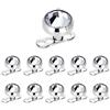 BodyJewelryOnline Dermal Anchors Top e Bases 14 g 5 mm e 6 mm Clear CZ 316L Confezione da 11 pezzi in acciaio chirurgico, acciaio chirurgico, Zirconia cubica