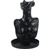 rockible Collana con Ciondolo Modello di visualizzazione Ornamento Manichino Collana Catena Busto di Gioielli per Donne Mestieri Spettacoli Controsoffitto Casa, Nero