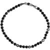 Ciabalù Bracciale Tennis Donna Uomo Braccialetto Unisex Brillantinato in Rame con Strass Regolabile dai 17 ai 19cm Chiusura Moschettone, Elegante e Leggera Idea Regalo (Nero)