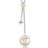 SAGA GIOIELLI® COLLANA CHIAMA ANGELI GRAVIDANZA BOLA SALISCENDI LUNGHEZZA REGOLABILE PIEDINI ORO