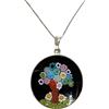 LE GEMME DI VENEZIA Collana Donna Con Pendente Murrina Milefiori Venezia In Vetro Originale Di Murano E Argento 925 Diametro 23 (COLORE 4)