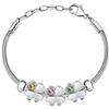 Morellato Drops Bracciali Donna in Acciaio, Cristalli - SCZ1283