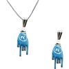 Cavaliere Gioielli Collana Ciondolo Corna Manina Scaramantica NAPOLI Argento 925 Donna Uomo Portafortuna (Collana + Ciondolo)