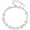 jewelora Bracciale Personalizzato Donna con Nome Inciso Bracciale Mamma con Pietre Portafortuna per Moglie Nonna Regali Festa Della Mamma, San Valentino, Natale (B-Nomi 3)