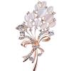 NEZIH Occhio di Pietra Spighe di Grano Spille di Fiori Accessori Donna Spille Spille Accessori di Abbigliamento Regalo di Gioielli 1 Pz (Color : Rose gold)