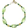 LE GEMME DI VENEZIA COLLANA IN VETRO ANTICA MURRINA VENEZIA VERDE ERBA