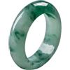 BXSMNH Anello di Giada Verde Naturale, Amuleto di Giada Cinese, Artigianato Intagliato A Mano, Regali Artigianali da Donna E Uomo con Squisita Cassetta Regalo (Color : Gray, Size : 24mm)