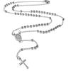 amorili collana rosario acciaio inox uomo donna cll1410c