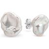 PERORNO Keshi, 12 mm, in argento Sterling 925, 12mm, Argento Sterling, Perla