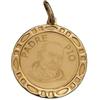 Generic CIONDOLO MEDAGLIETTA SAN PIO IN ORO GIALLO 18 KT + COLLANA LACCIO IN OMAGGIO