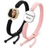 Getname Necklace Bracciale Foto Termocromico Personalizzato - Foto Nascosta che Appare con il Calore - Incisione sul Retro ( nome / frase ) - Braccialetto Regolabile - Idea Regalo Coppia Lui/Lei, San Valentino