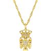 d'origine Serbia, catena con stemma serbo, gioiello serbo da donna, gold