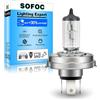 SOFOC P45T R2 12V 100/90W Lampada alogena per moto, auto d'epoca e trattore T16 Bianco caldo Anabbagliante/Abbagliante 3 poli Flangia prefocalizzata 1 pcs