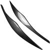 XIANGJIN Faro Palpebre Sopracciglio Trim Per BMW E90 E91 Serie 3 318i 320i 320d 325i 330i 330d 2005-2012 Adesivi 3D ABS Gloss Faro Sopracciglia Palpebre 2 Pz Auto Sopracciglia Faro(Carbon Look)