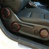OuyOo Set da 3 pezzi di anelli in lega di alluminio per rivestimento pulsante di regolazione sedile per Mercedes Benz Classe A W176, Classe B W246 2013 2014