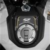 labelbike - Adesivo 3D Moto Paraserbatoio alto Protezione e Decorazione in Resina Compatibile con Yamaha Tracer 9 GT 2025 - Colore Carbonio Nero Oro