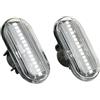 Dnhqknoaf Indicatore Direzione Specchietto Per Dacia Per Duster Per Dokker Per Lodgy 1 Indicatore Laterale Fender Light Indicatore Di Direzione Dinamico A LED Freccia Retrovisore(Dynamic Crystal)