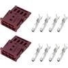 YINETTECH 2 set di connettori a 4 poli con terminali 8 377 240 968813-4 compatibili con luce portiera BMW Ambience, rosa
