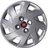 Rixto Kit di 4 copricerchi adattabili - per FIAT PANDA 2007> (LOGO ROSSO) - diametro 13 - non originali