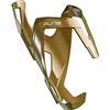 Elite VICO GLAM Porta Borraccia in Fibra di Vetro - Colore Metal Gold con Grafica Bianca - Porta Borraccia Leggero ed Elegante per Bici da Corsa, MTB e Strada